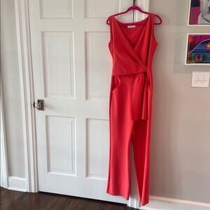 Chiara Boni Vibrant Coral Jumpsuit